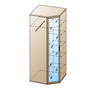 Шкаф с зеркалом Карина ШК-1012